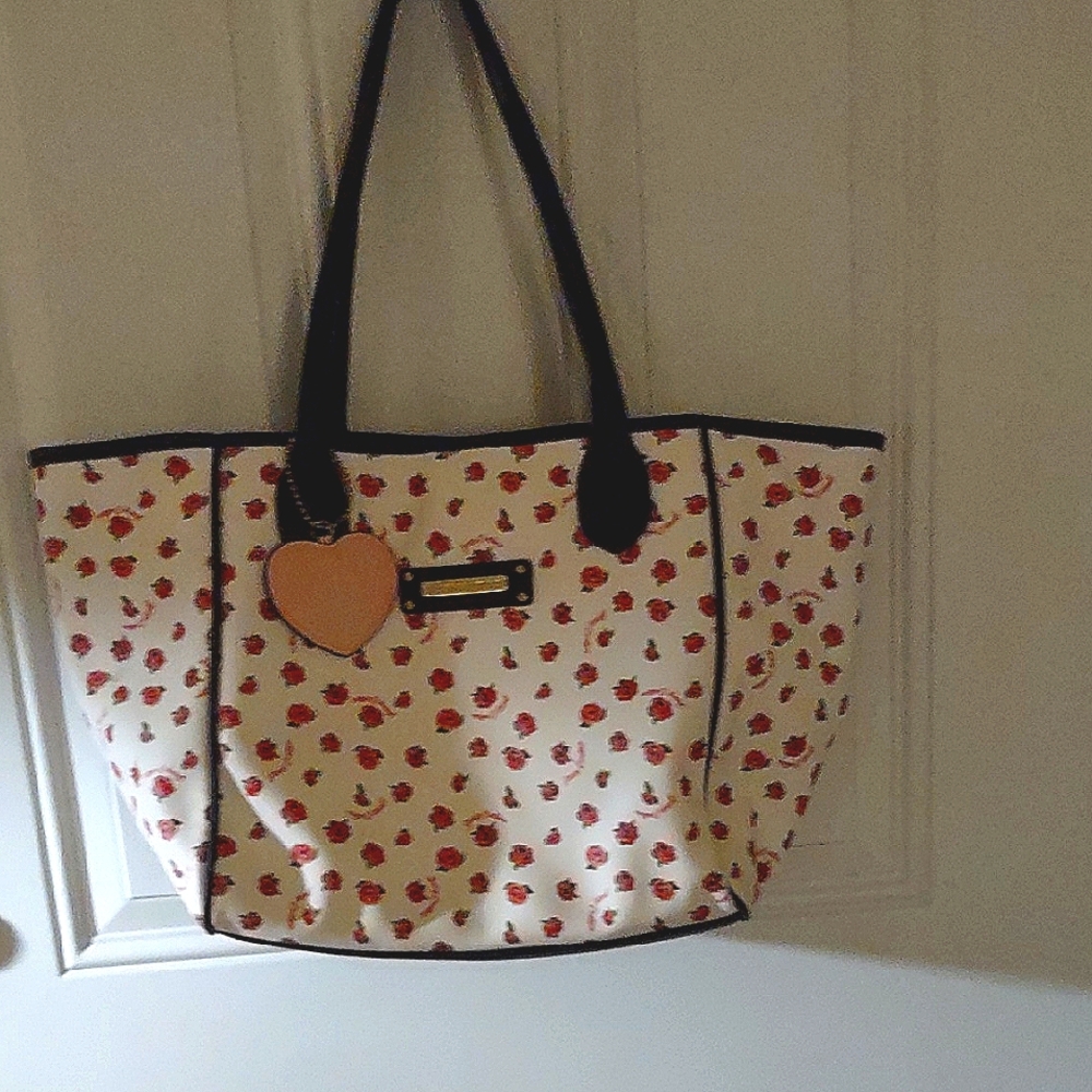 Juicy Couture Floral Tote Bag - White and Red